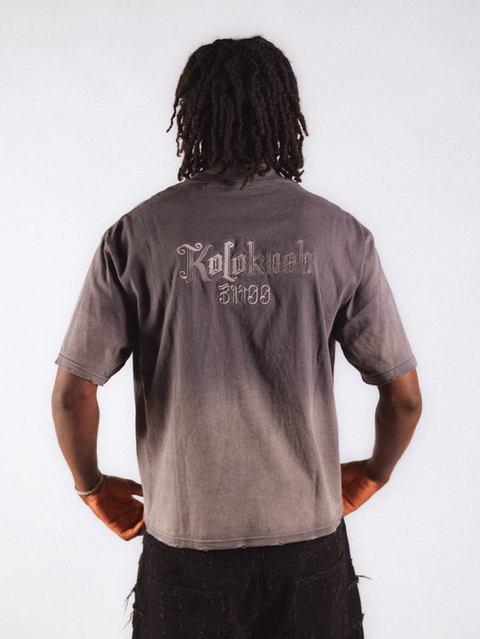 Kolokush Est. Gothic Tee — Washed Grey
