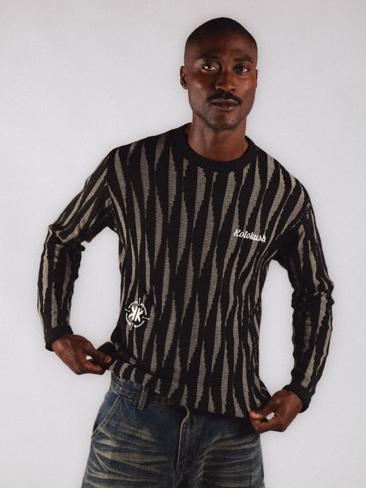 Kolokush Striped Knit — Black