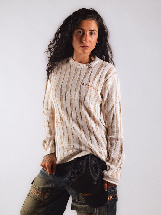 Kolokush Striped Knit — Cream/Sand