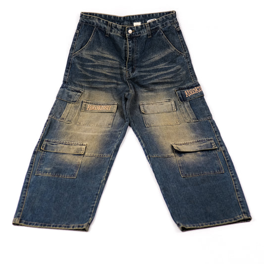 Kolokush Cargo Denim — Washed Blue