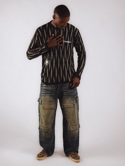 Kolokush Striped Knit — Black