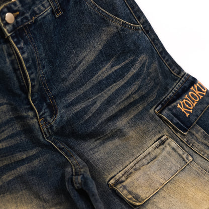 Kolokush Cargo Denim — Washed Blue